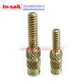 Brass Knurled Threaded Inserts with Stud